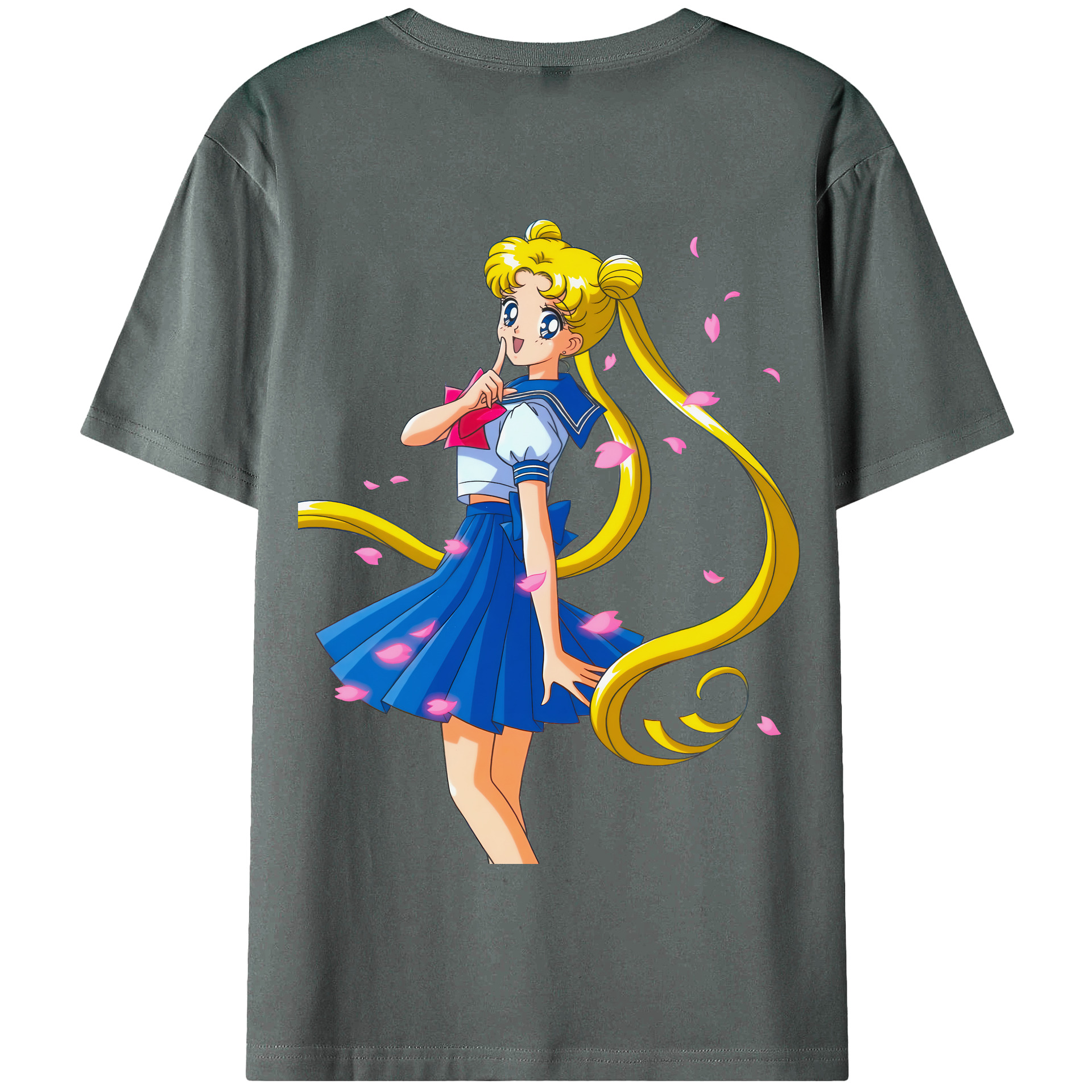 （画像用） 美少女戦士セーラームーン 愛野 美奈子 あいの みなこ Sailor Moon Aino Minako 綿100％半袖Tシャツ（背面プリント）